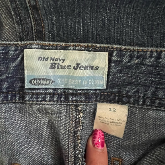 Old Navy Blue Denim Skirt - Picture 3 of 4